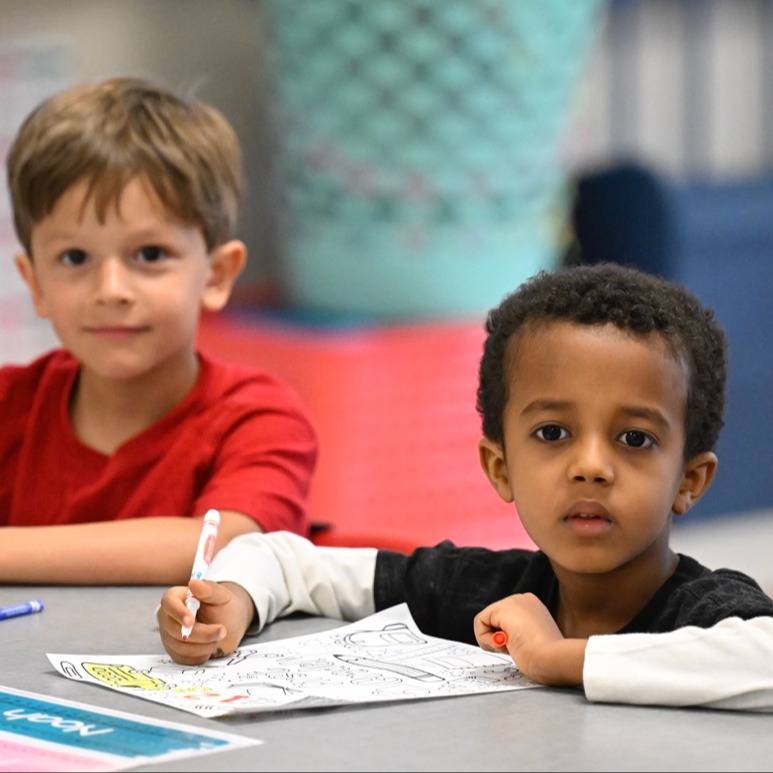 Two Boys in Class