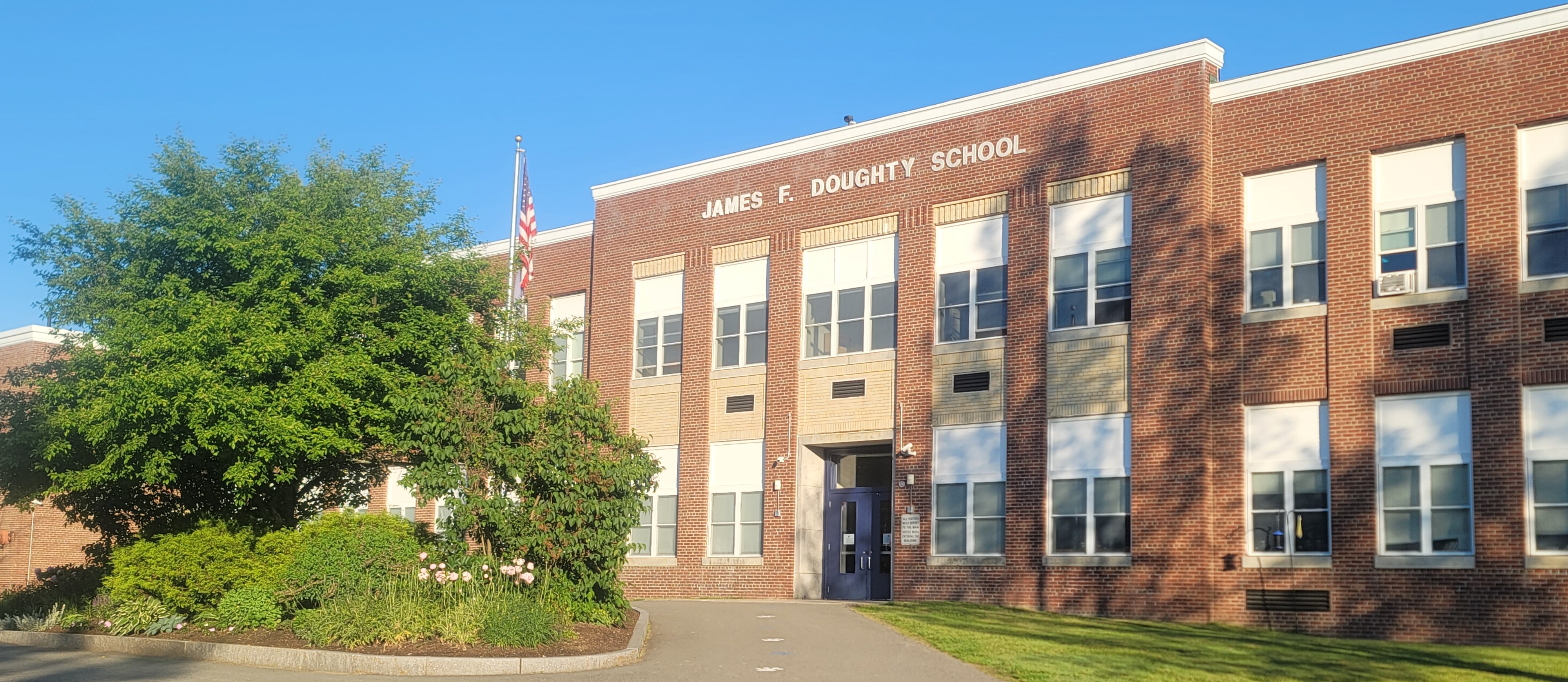 front of James F Doughty School