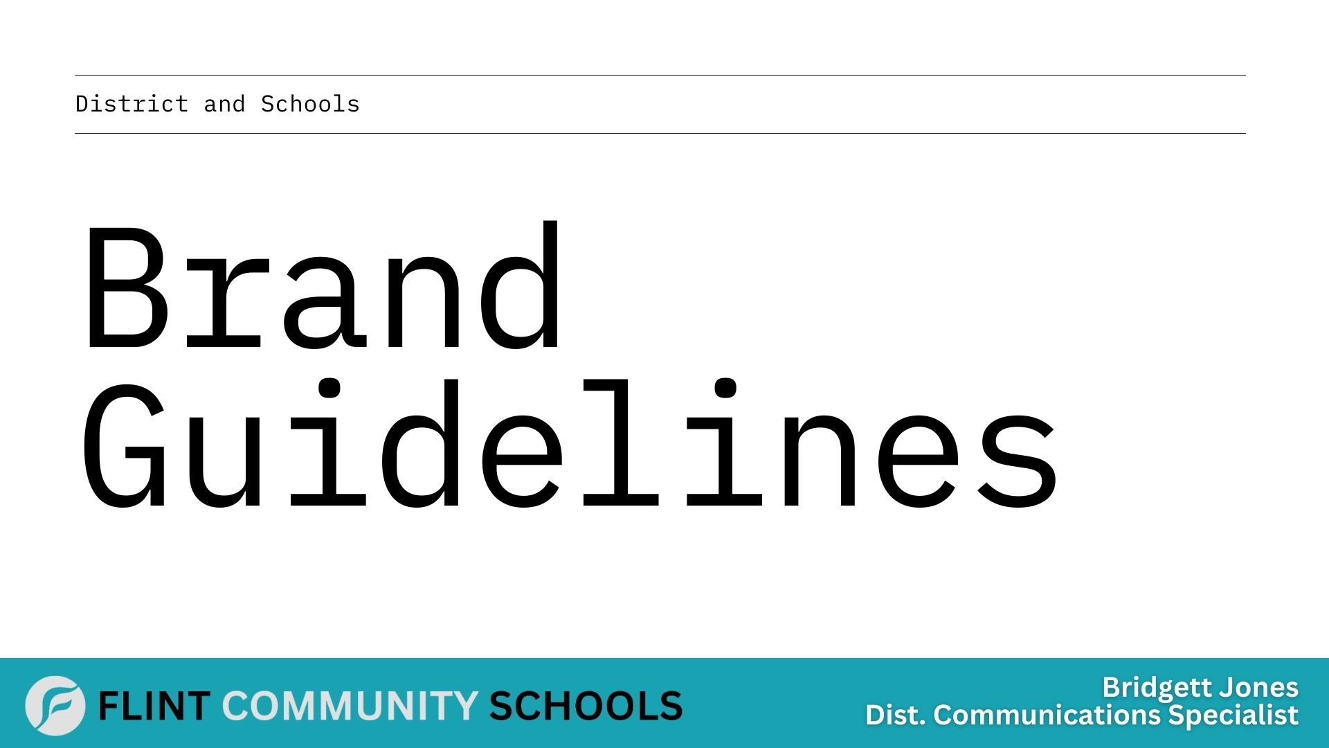 Flint Community Schools Branding Guidelines Image