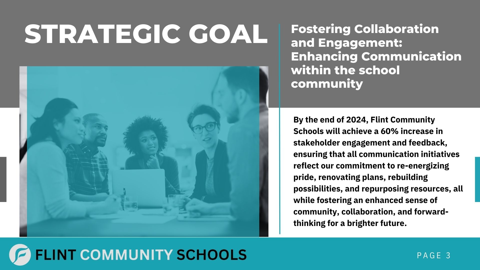 Flint Community Schools Communication 5 Part Strategy