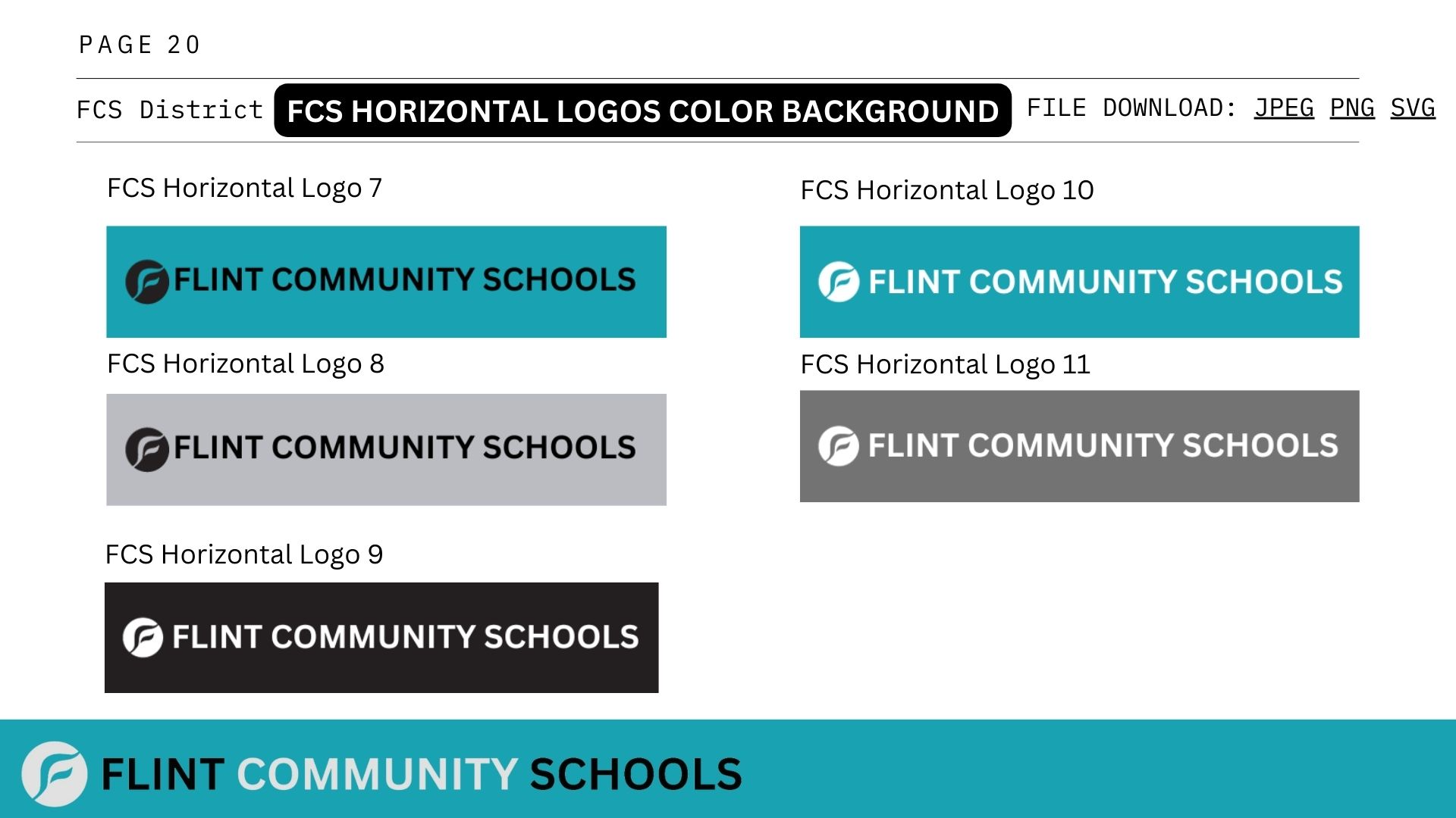Flint Community Schools Branded Logos