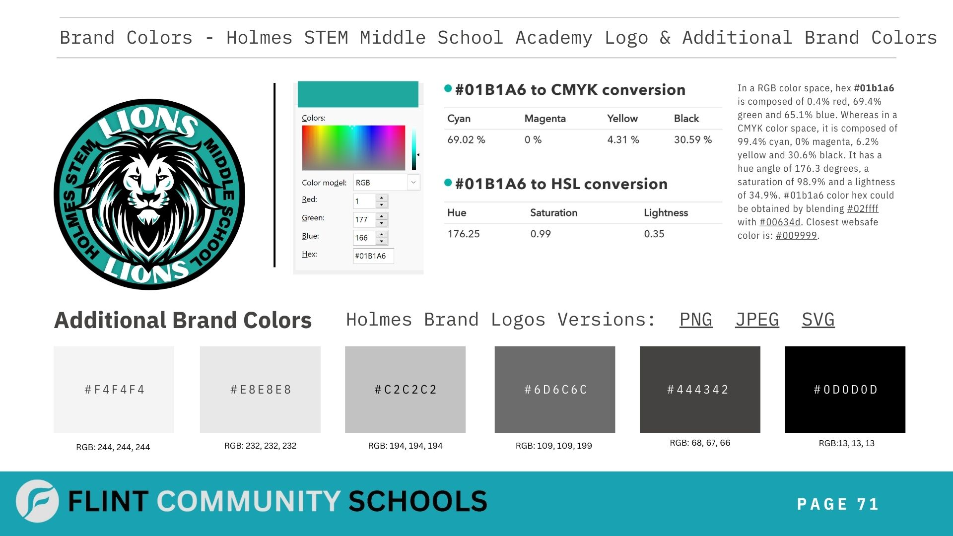 Flint Community Schools  Branded Logos