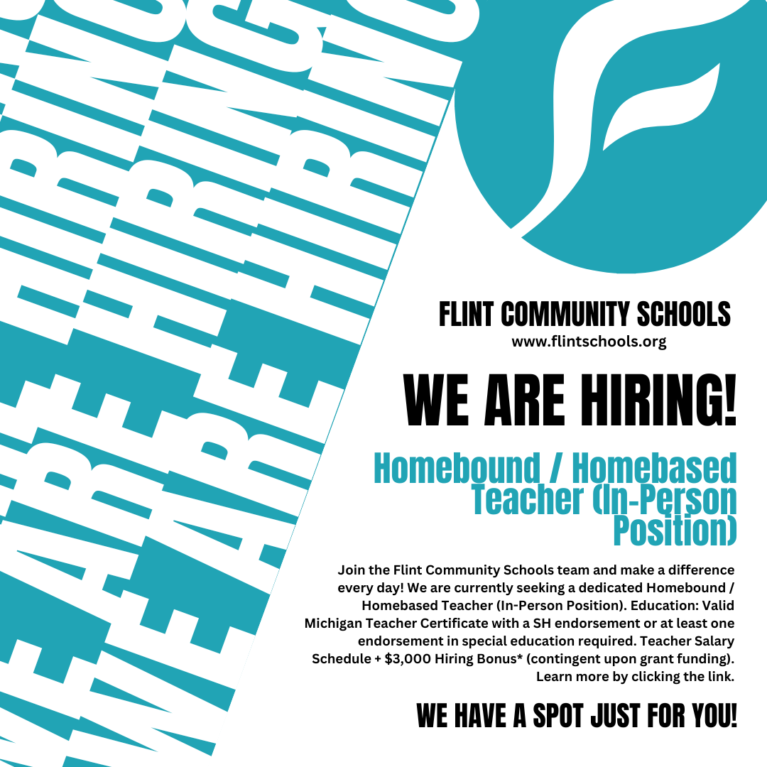 We're Hiring! Flint Community Schools