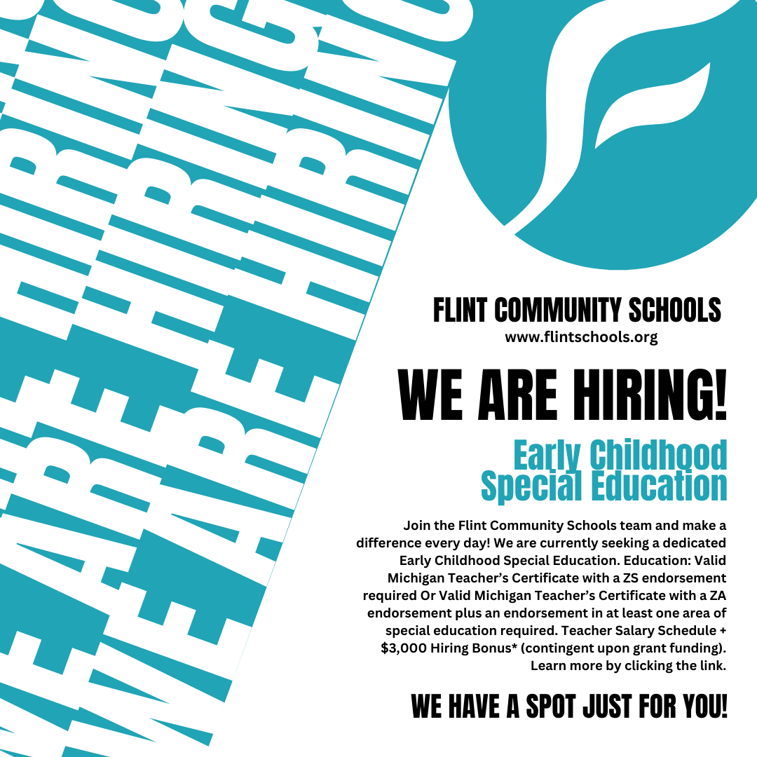 We're Hiring! Flint Community Schools