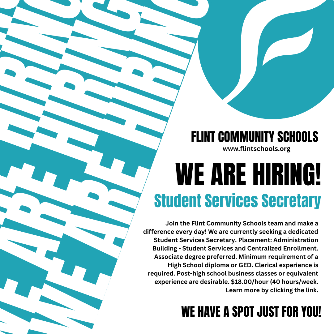 We're Hiring! Flint Community Schools