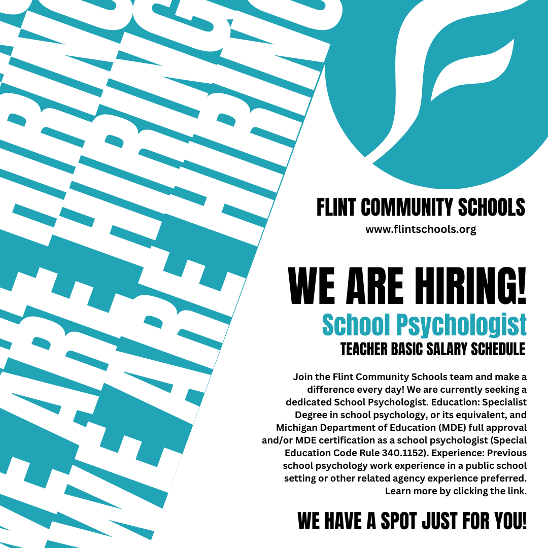 We're Hiring! Flint Community Schools