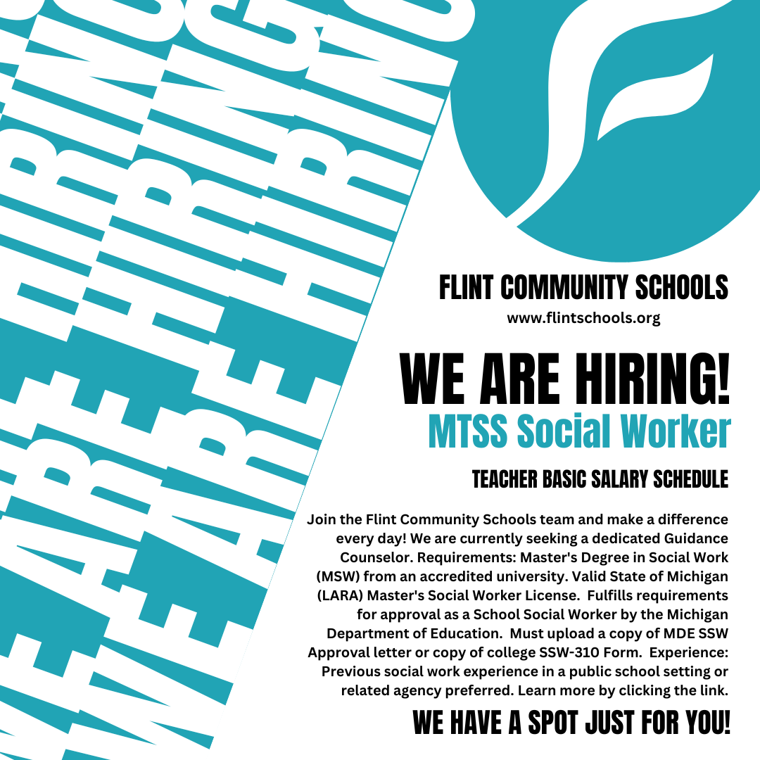 We're Hiring! Flint Community Schools