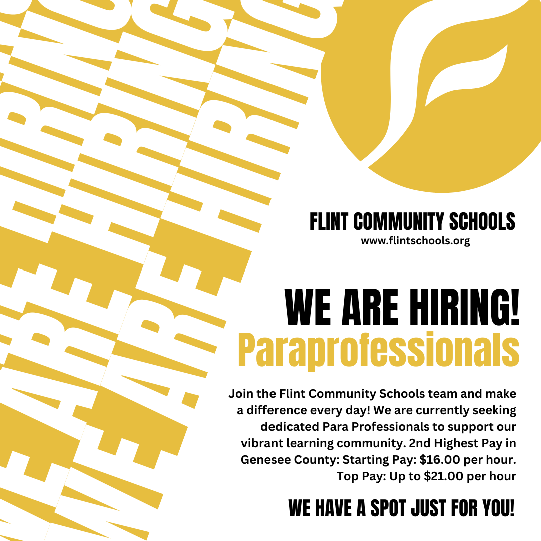 We're Hiring! Flint Community Schools