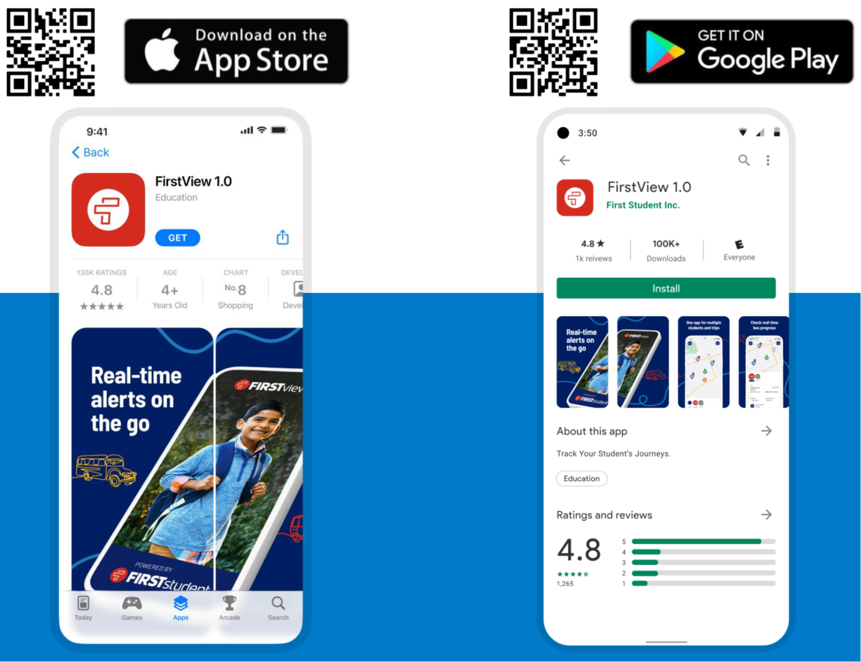 Flint Community Schools Bus Transportation First View App