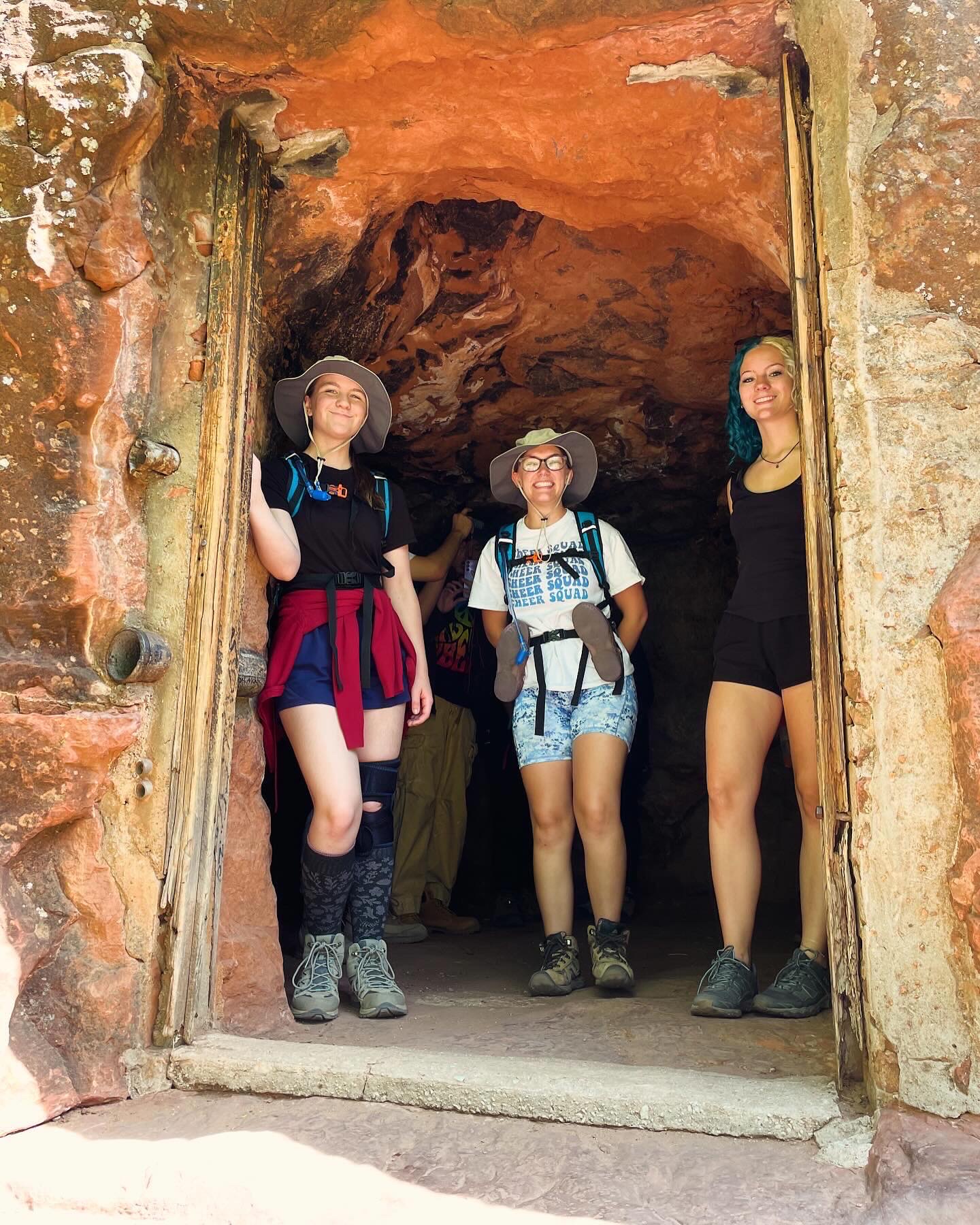 Students on hike.