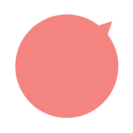 pink dialogue icon