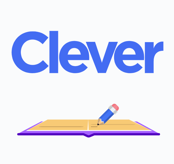 A digital representation of a pen on a tablet with the word 'Clever' written above it, suggesting an association between creativity and intelligence.