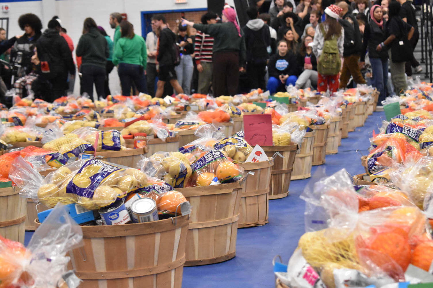 baskets of food ready to be delivered