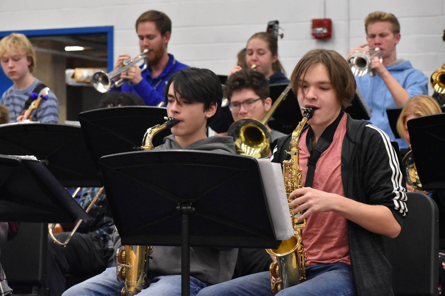 Jazz band playing