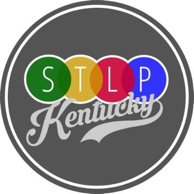 This image shows a logo for an organization named 'SLP' in Kentucky, which includes the words 'STLP' and 'KENTUCKY' along with a colorful logo design.