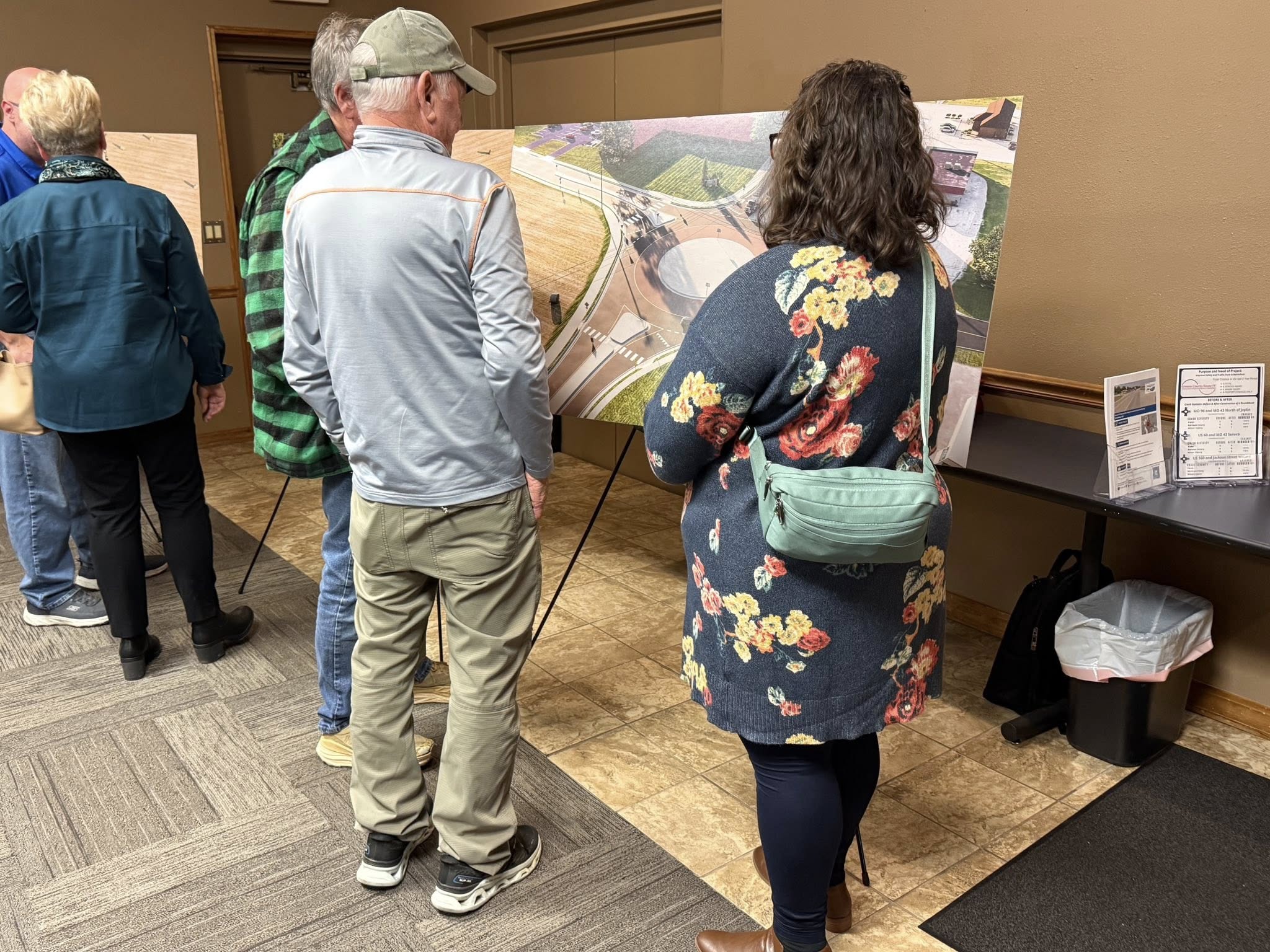 People looking at a map.