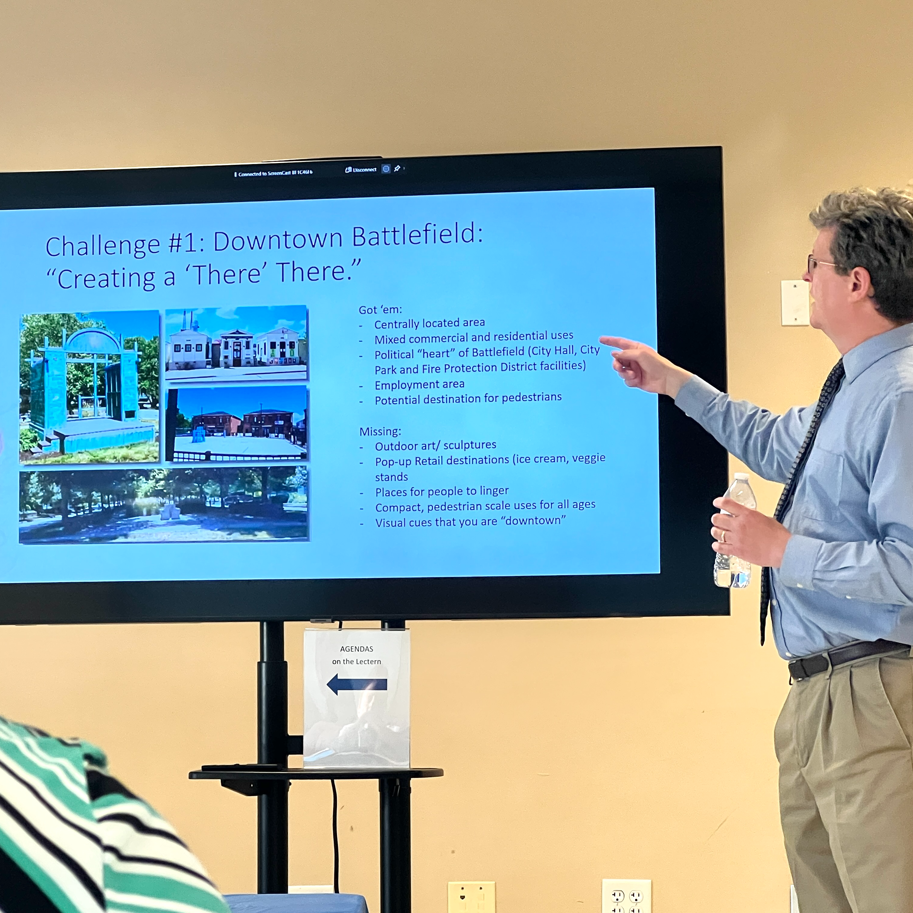 This is a photo from the public informational meeting held by the CMT Engineers on the 2023 Economic & Housing Analysis Study.