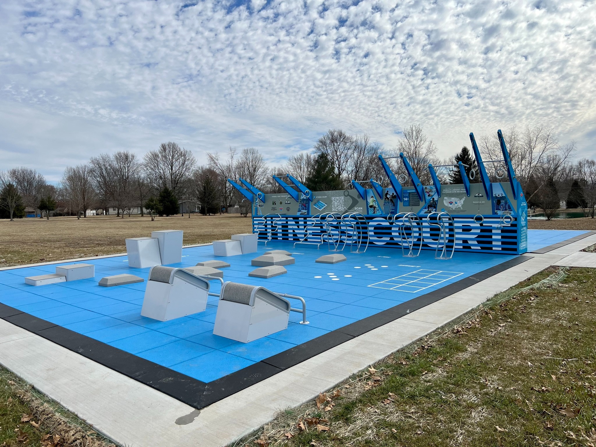 A photo of the Fitness Court at the Cherokee Trail of Tears Park.