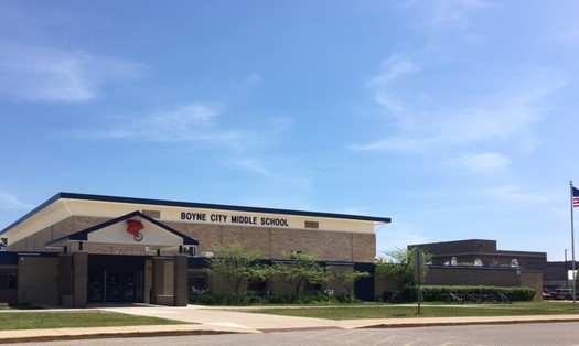 exterior of Boyne City Middle School