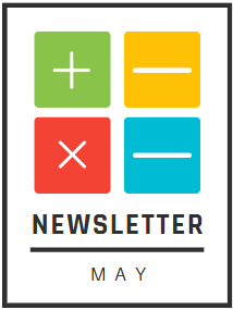 newsletter may with math operation symbols