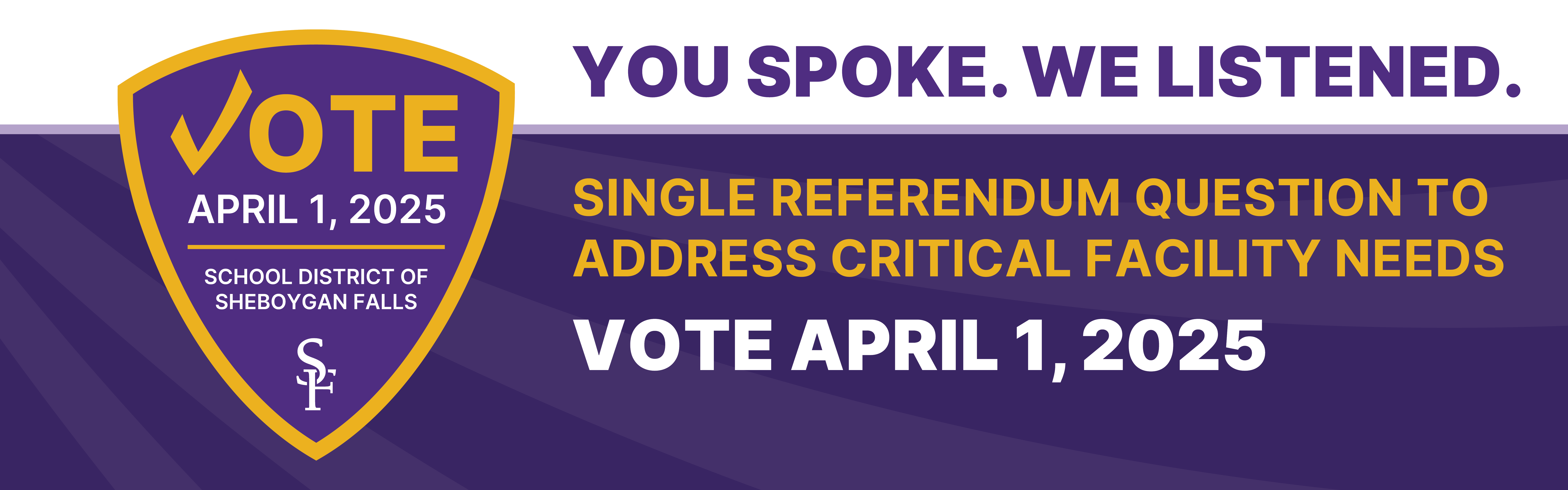 You spoke, we listened, summary of April 2025 referendum