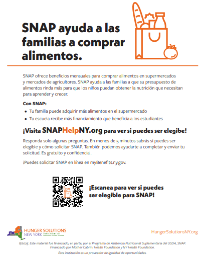 SNAP - Escanea para ver si puedes ser elegible