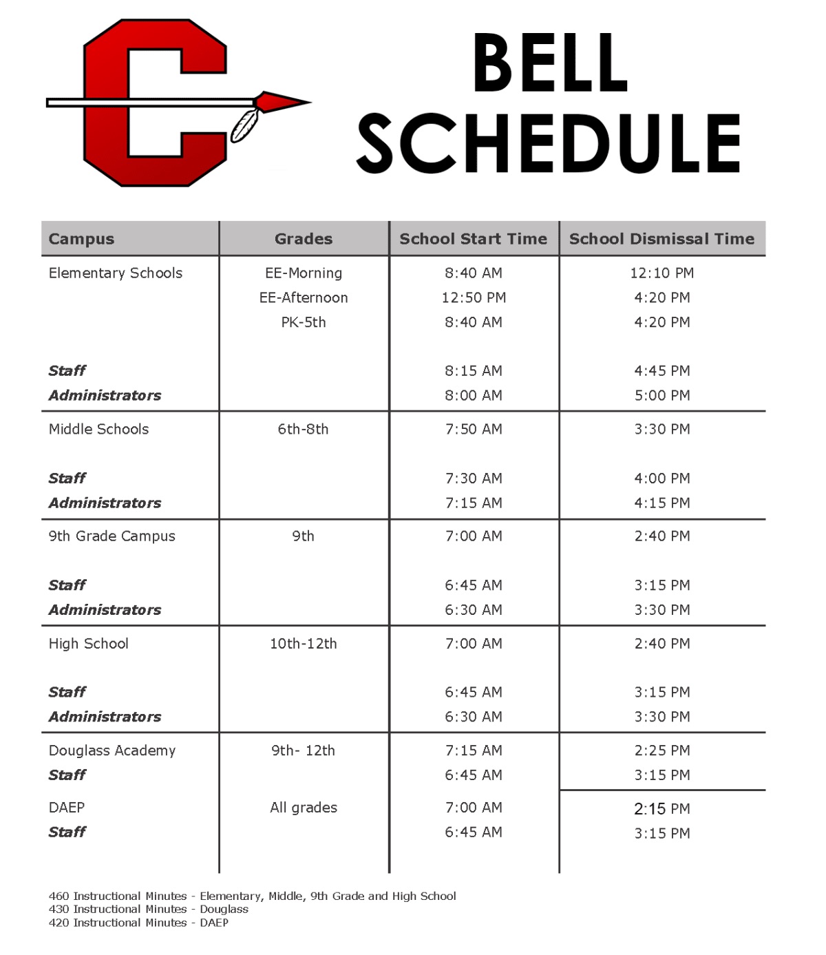 northside-bell-schedule-northside-elementary