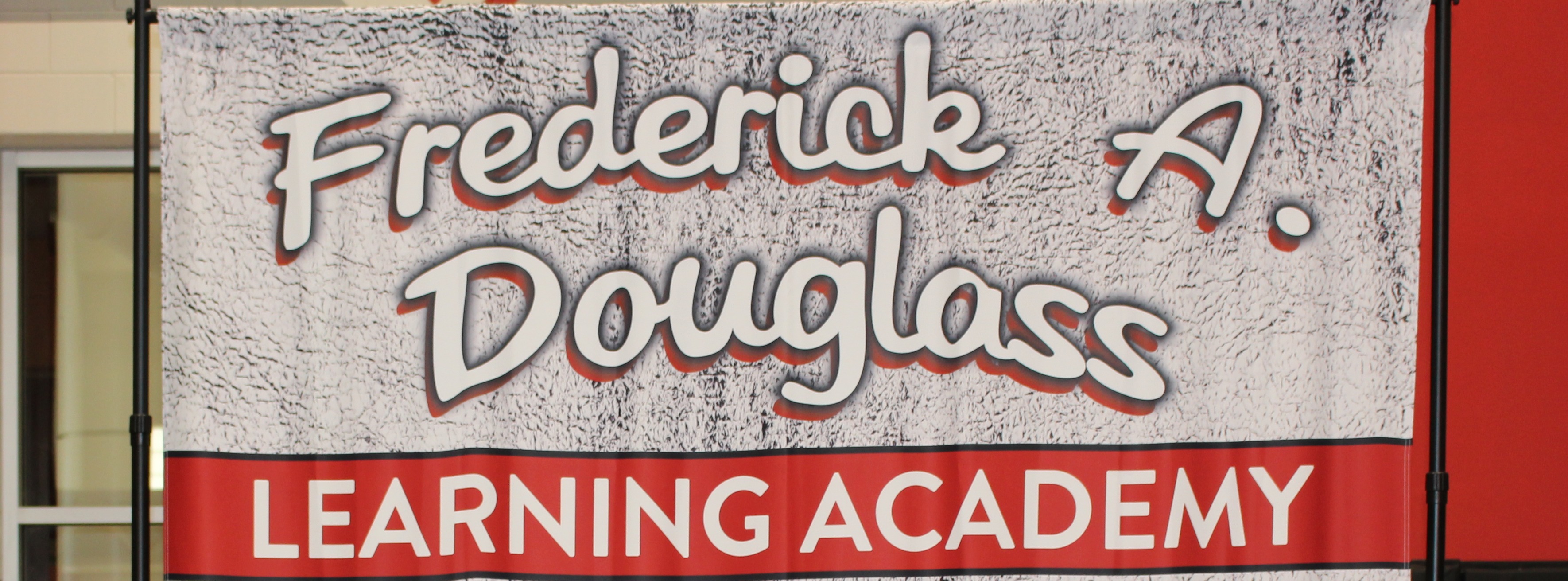 Douglass Learning Academy graduation backdrop