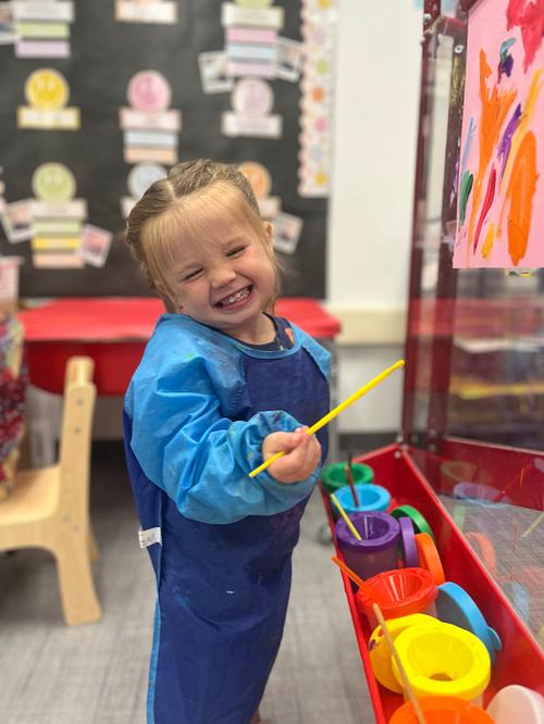 Painting in Daycare