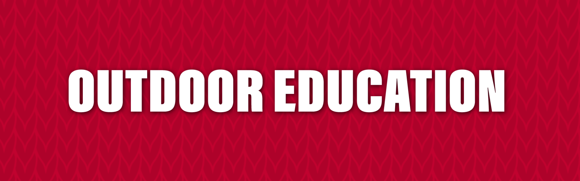Outdoor Education Header