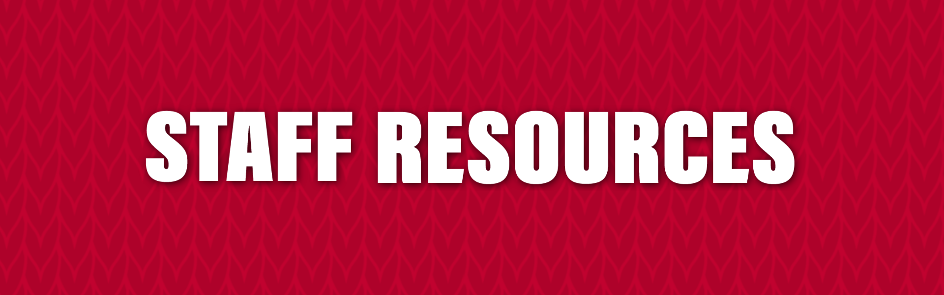Staff Resources Header