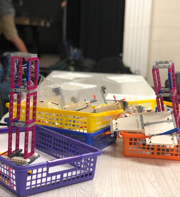Phab Lab Shot of Students Building
