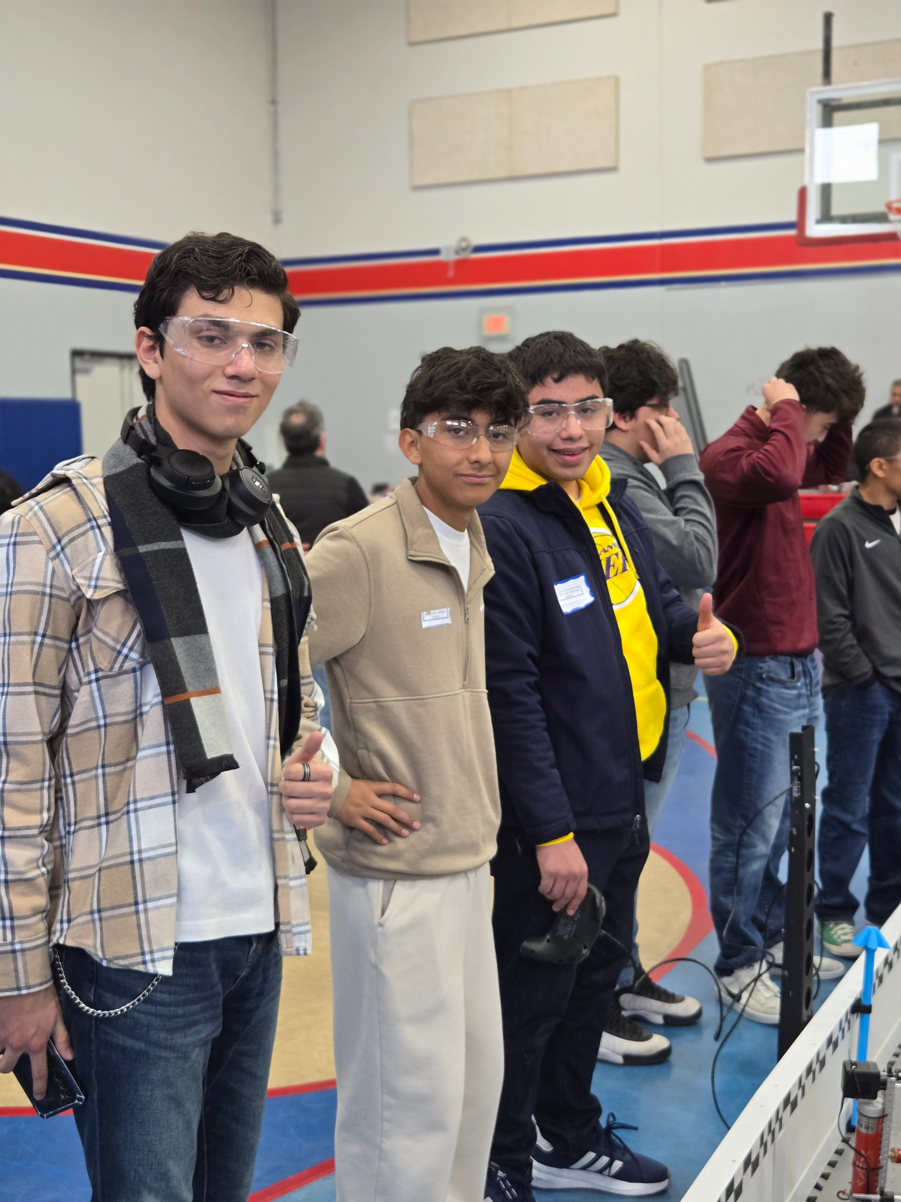 Members of the 2025 Robotics team at a competition