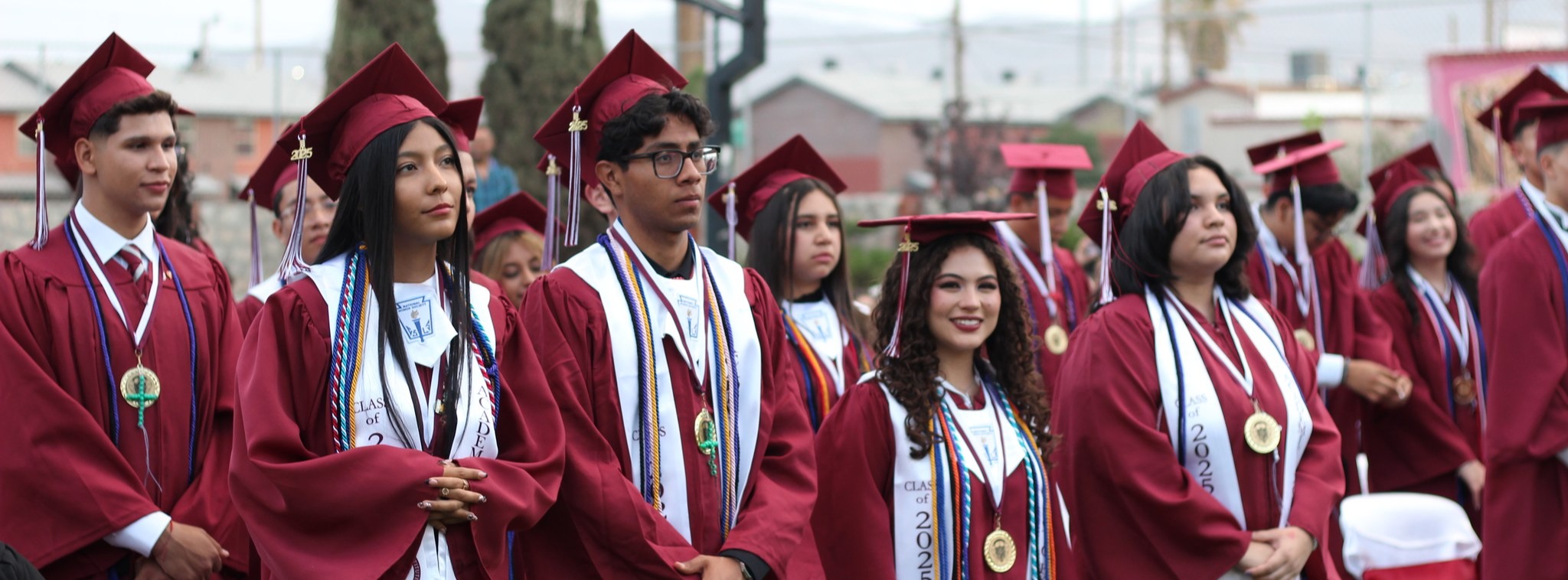 students at graduation 