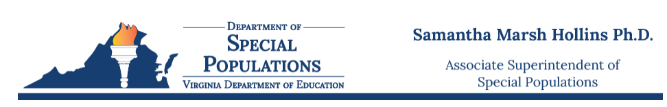 special education logo and director info