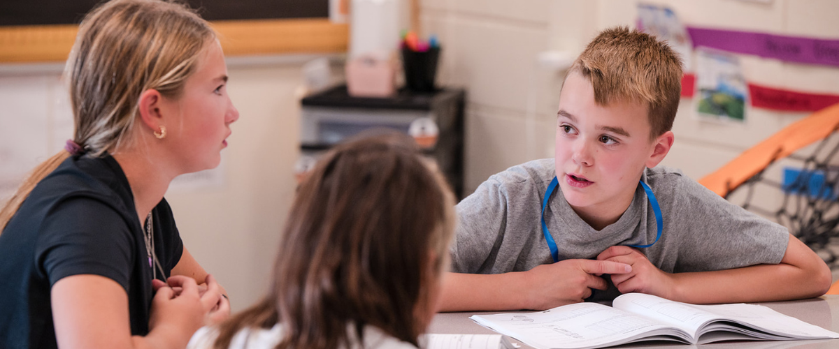 students learning in the classroom