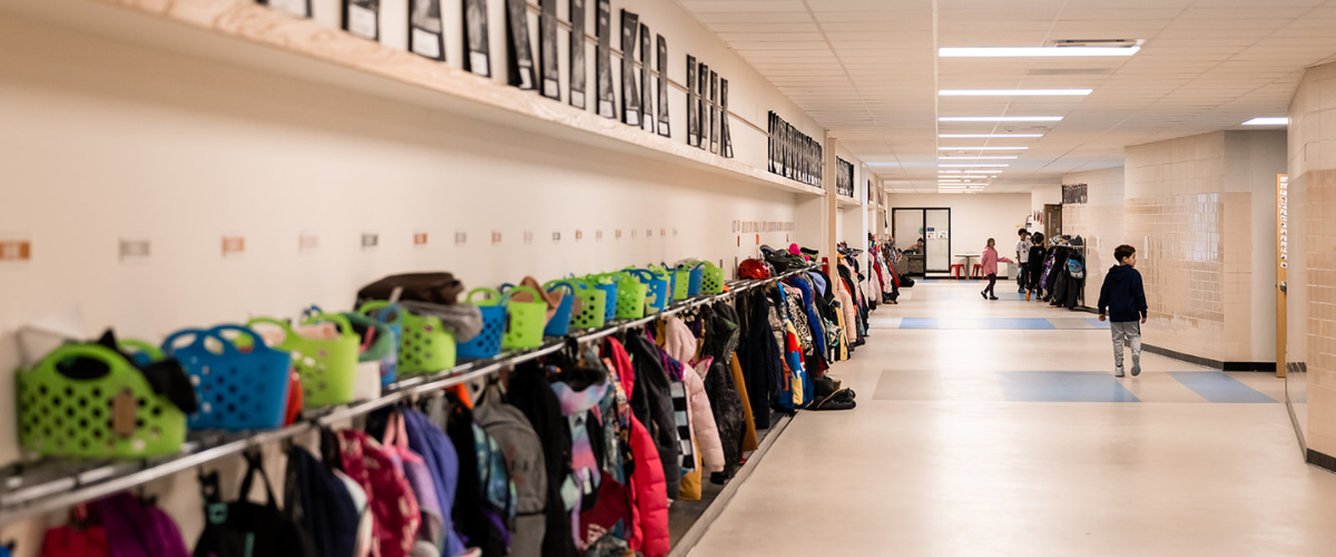 hallway of the elementary school