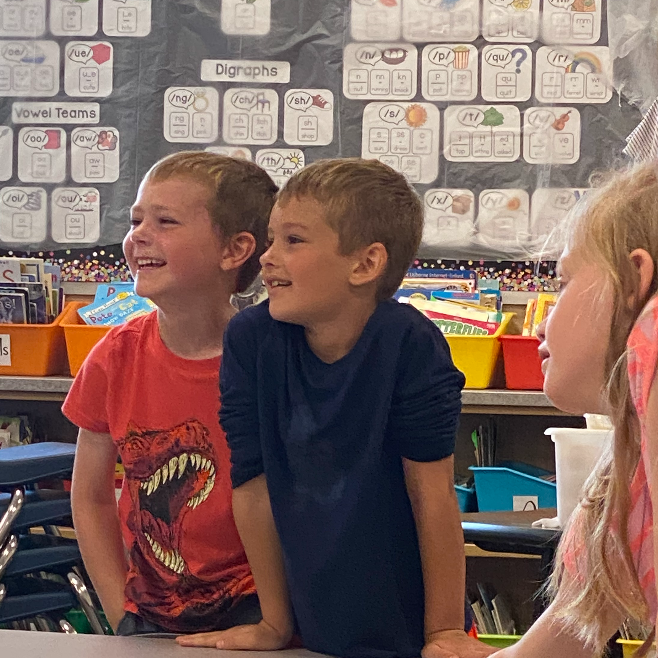 Smiles all around.