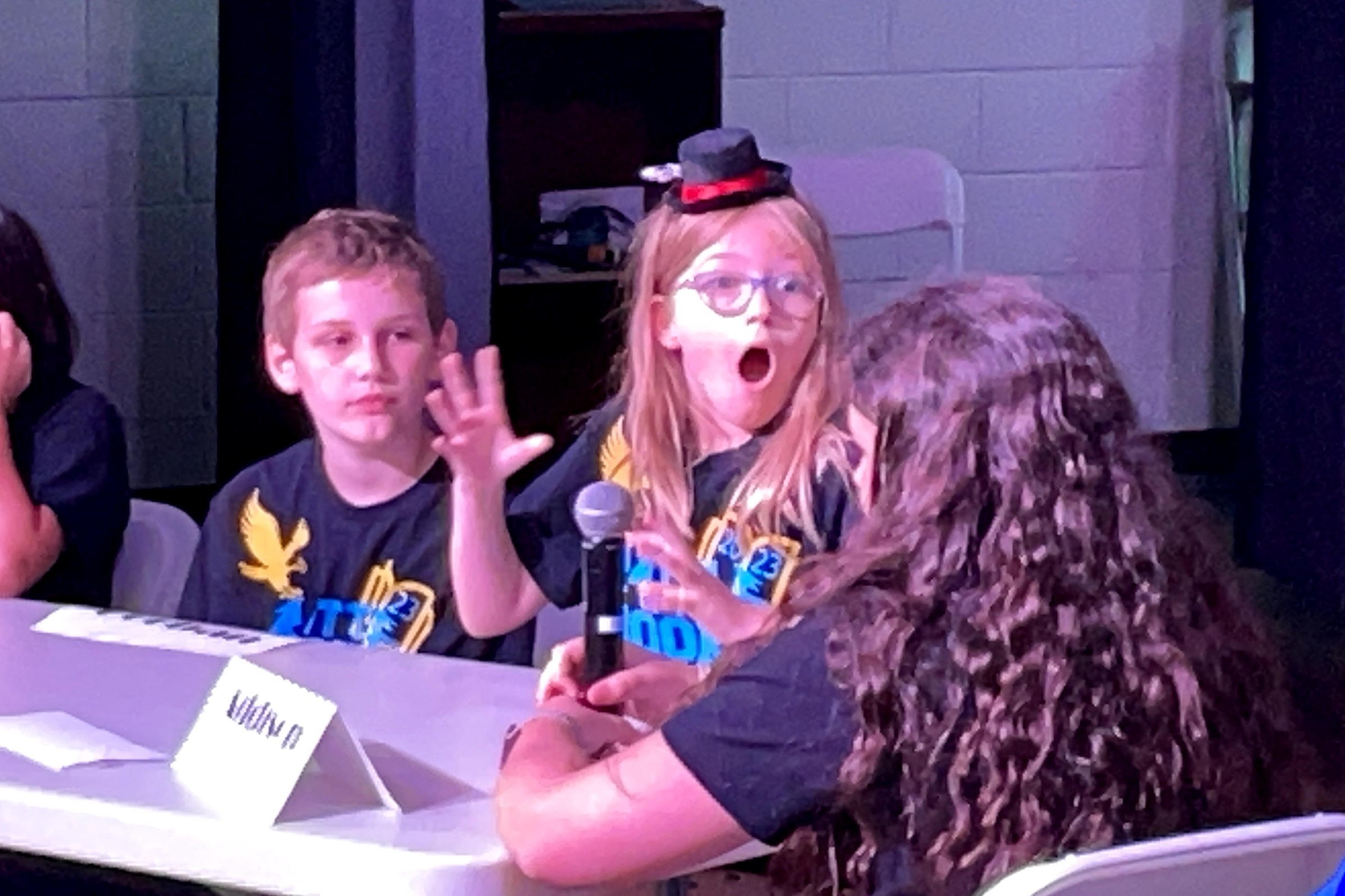 Students compete in the annual Elementary Battle of the Books competition.