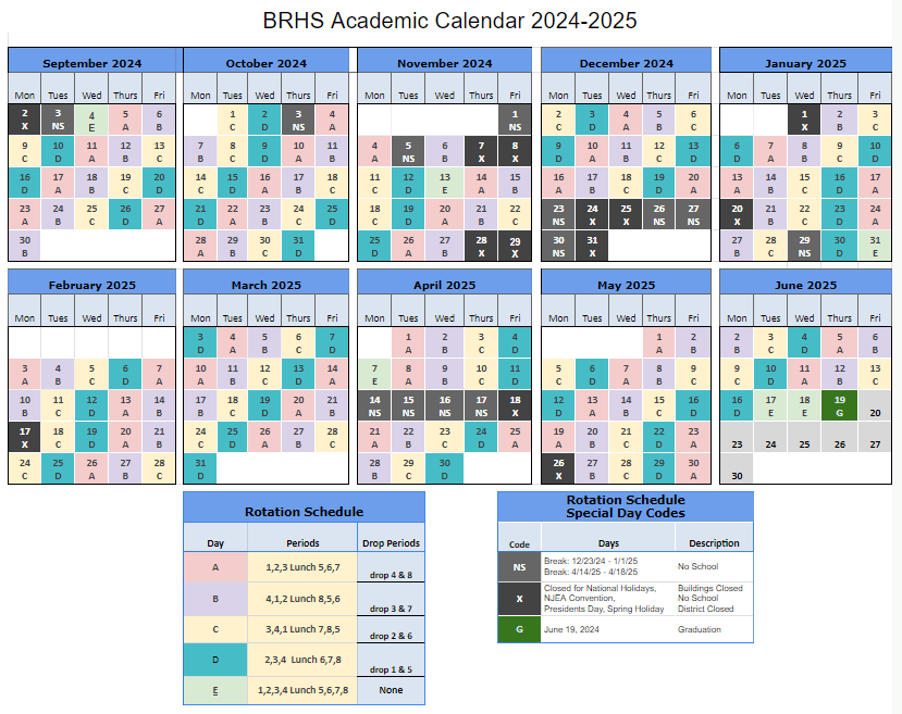 Academic Calendar and Block Rotation