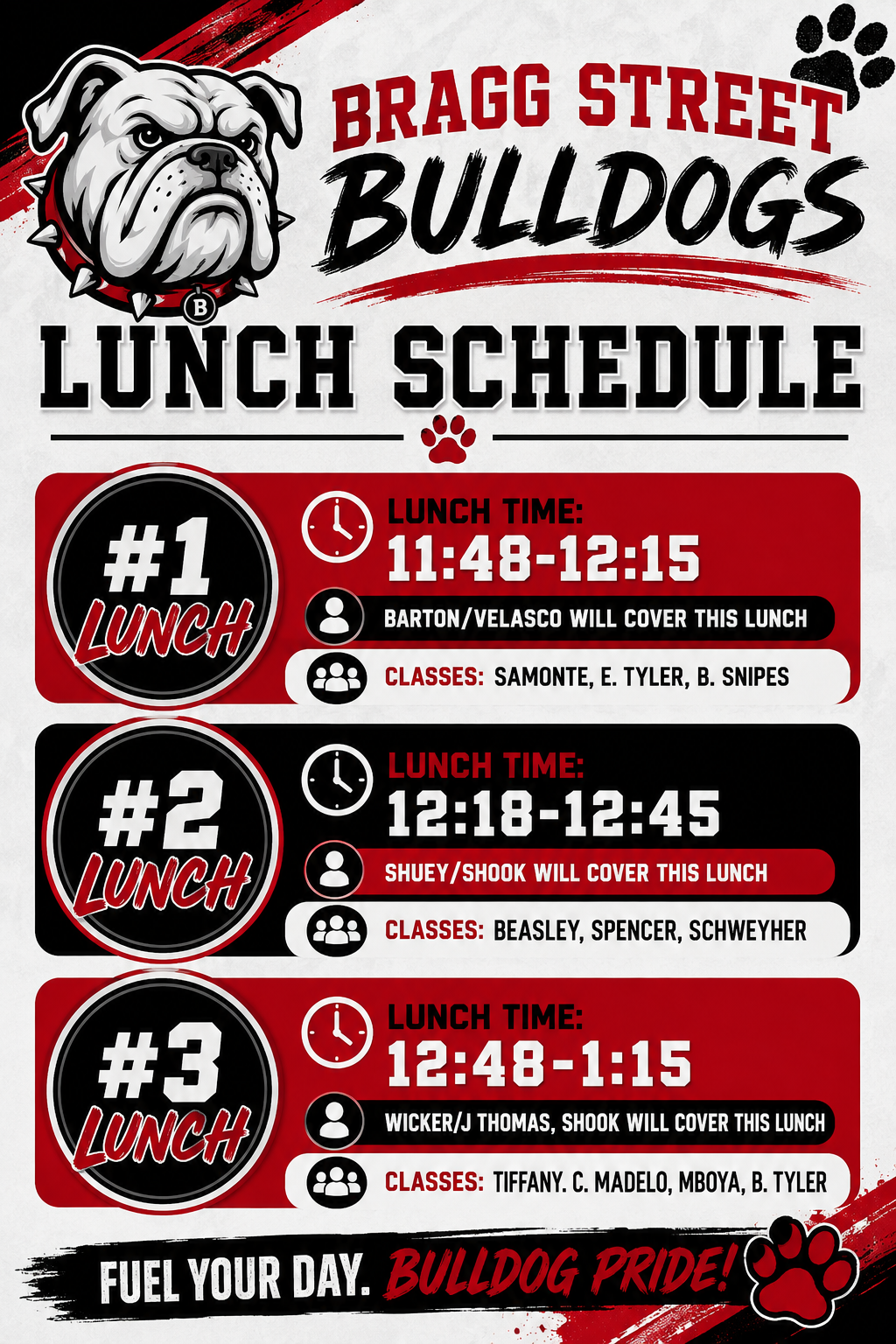26-27 lunches