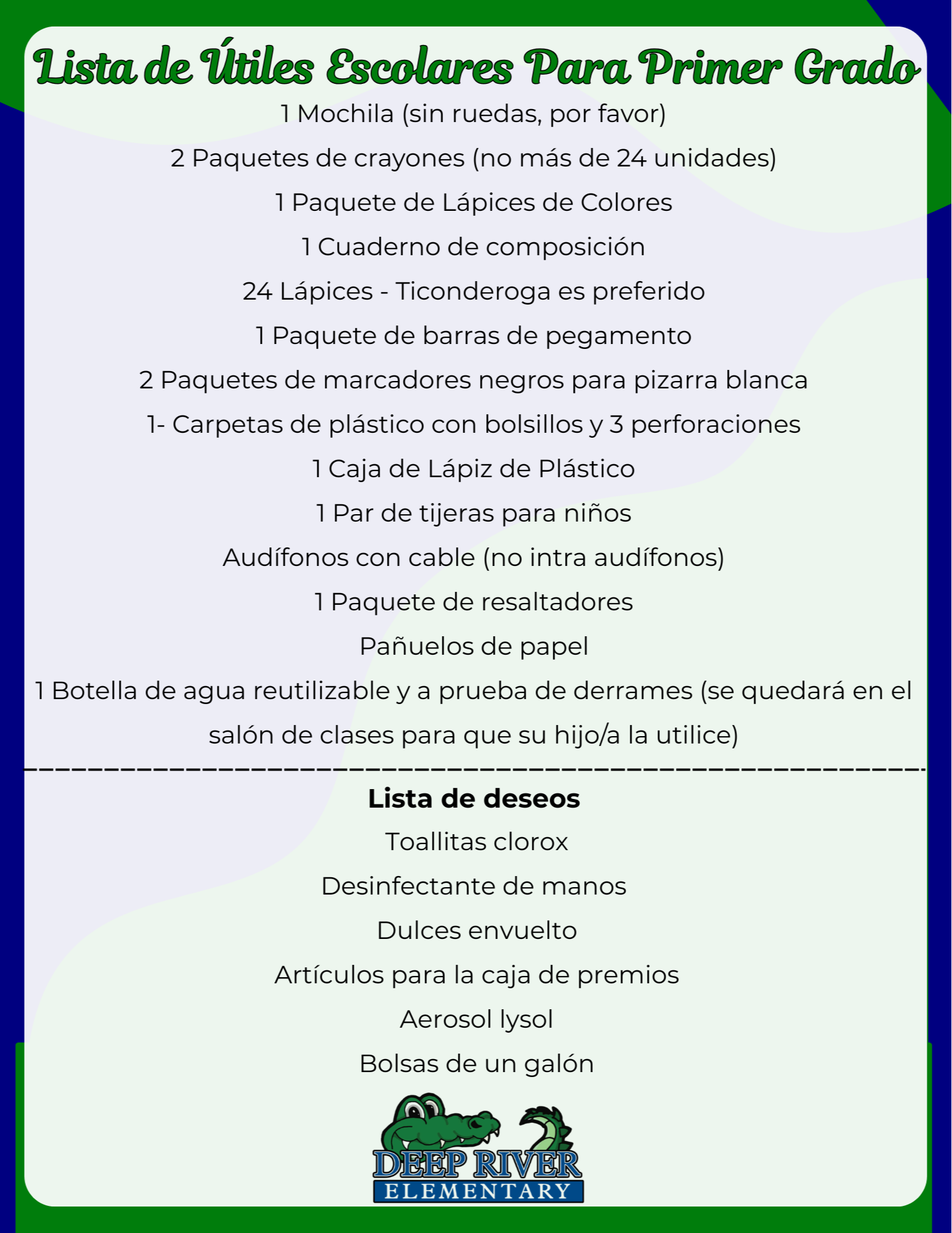 First Grade - Spanish