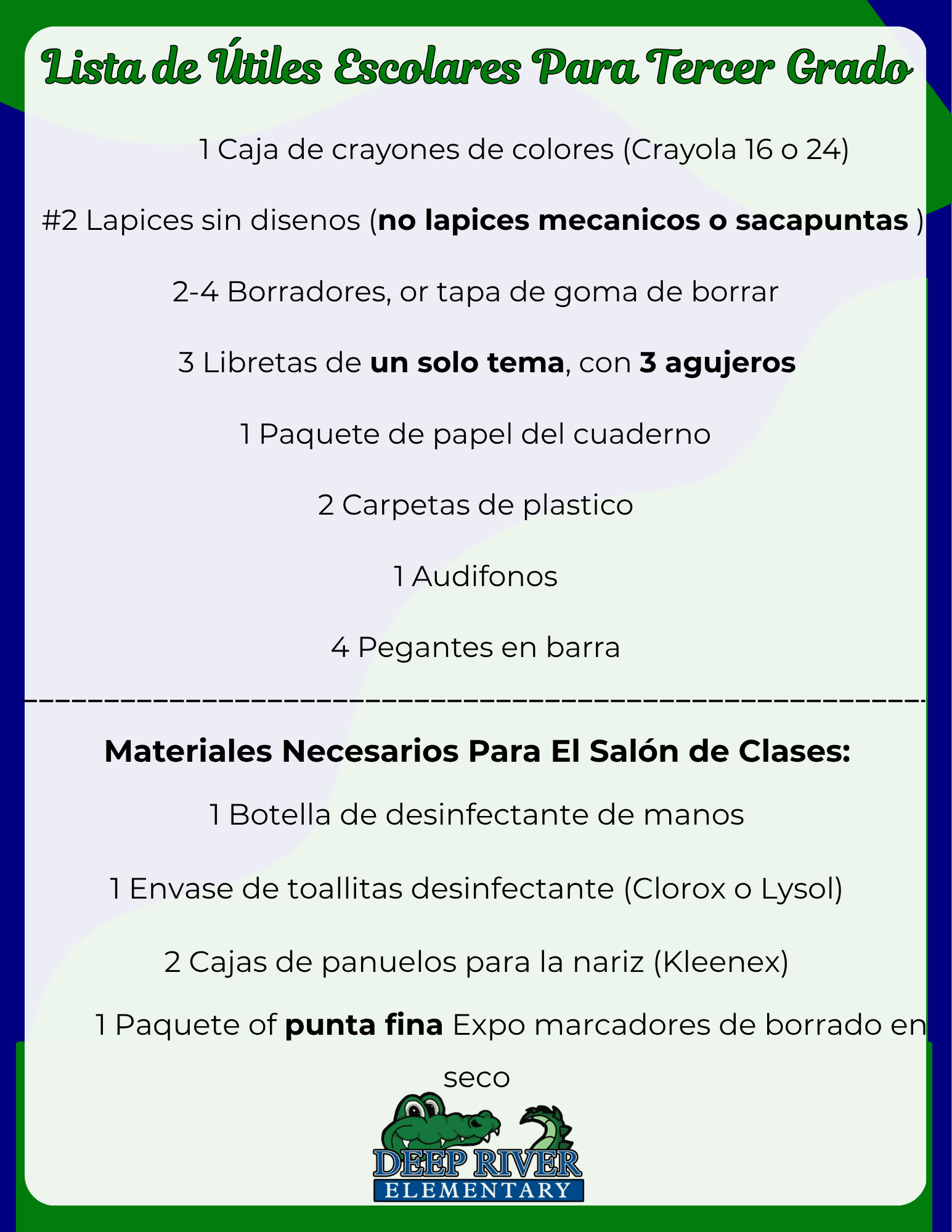 Third Grade - Spanish