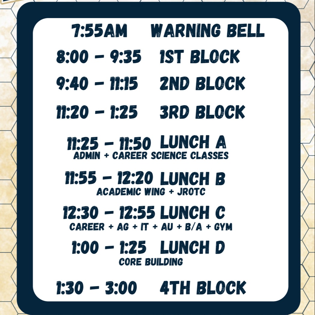 2025 2026 Bell Schedule