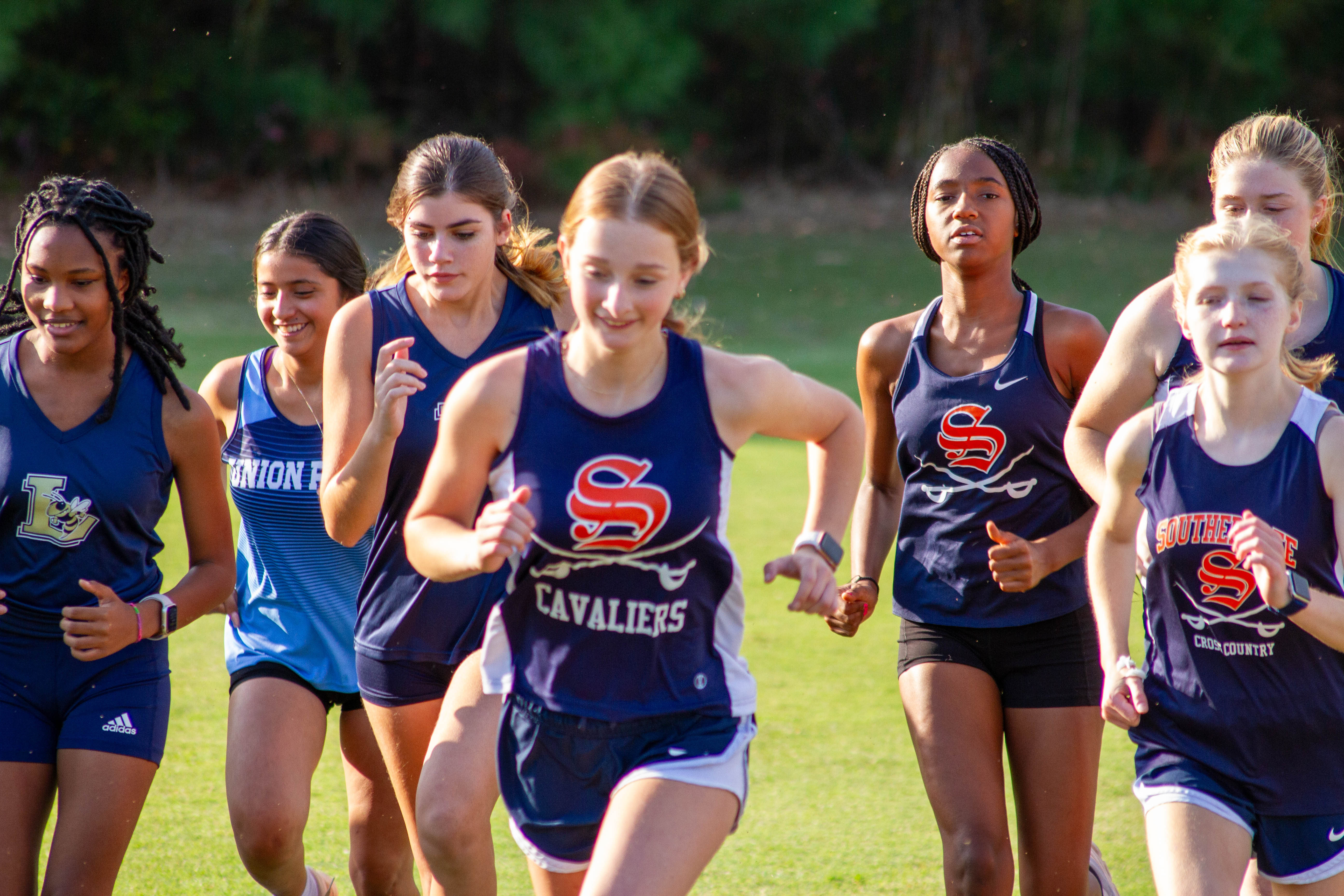 Cross Country Runner taking off