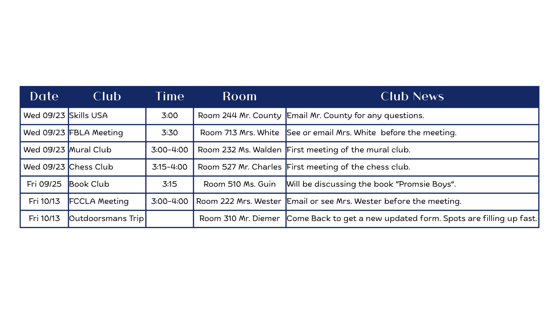 club connection