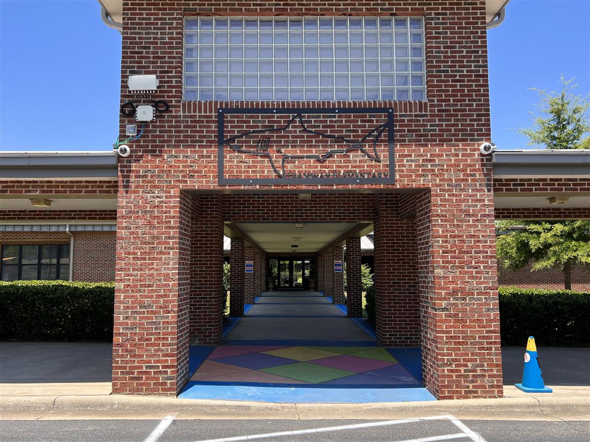 Tramway front school sign