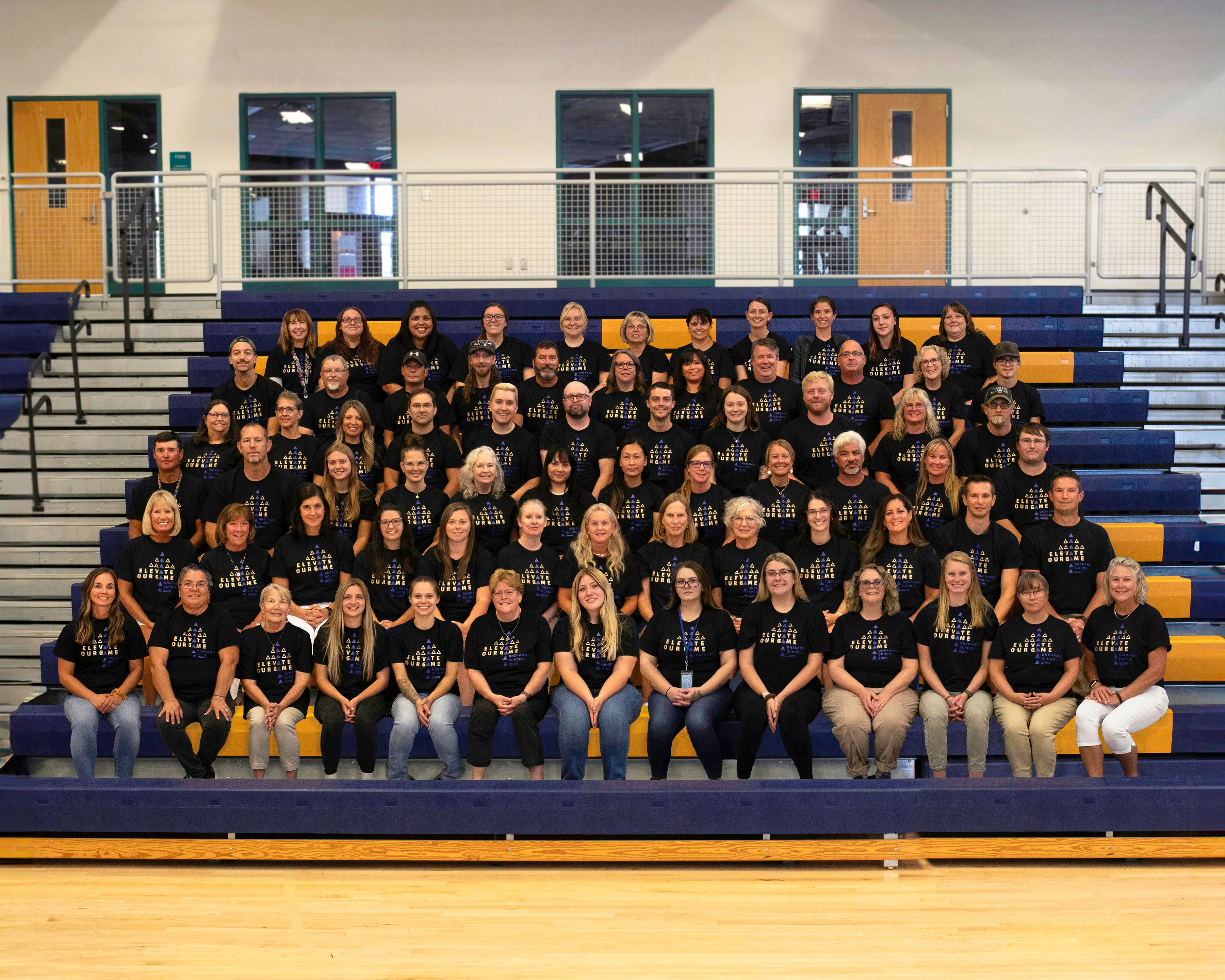 The 2025-26 Onekama Consolidated Schools staff and faculty