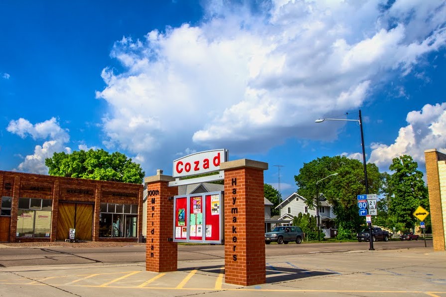 Cozad downtown sign