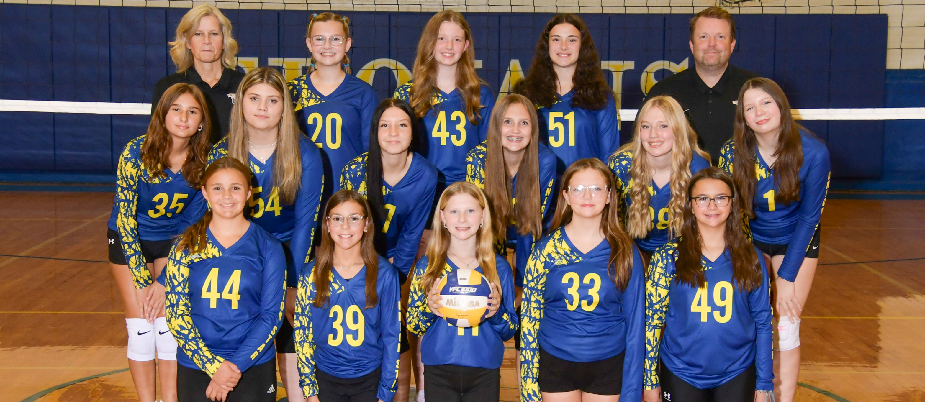 Picture of a volleyball team.